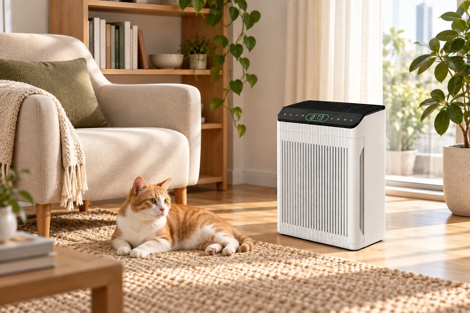 Clearday 270 in a living space with a pet